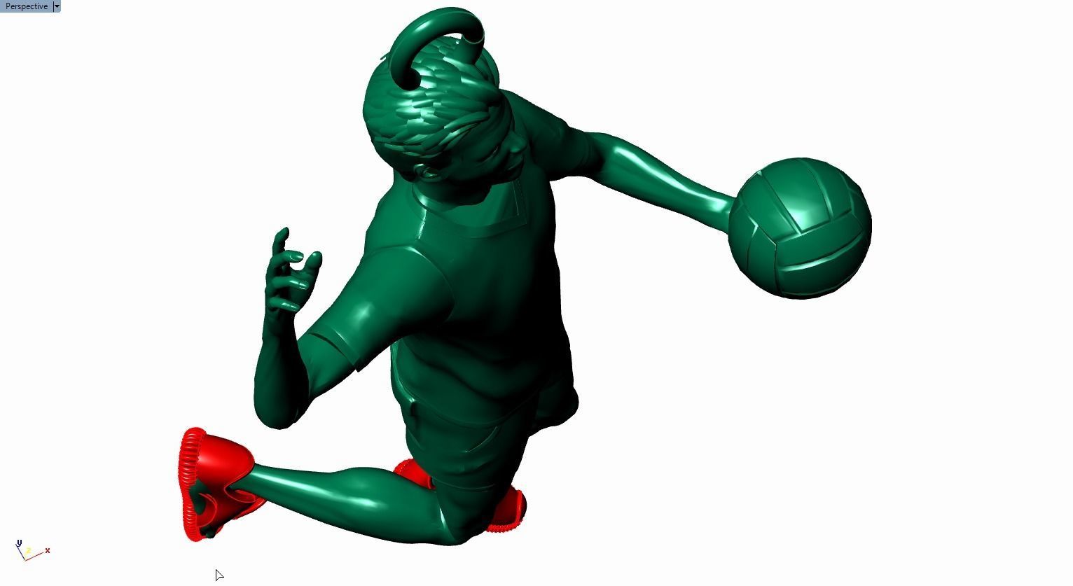 volleyball pendant 3D print model_15