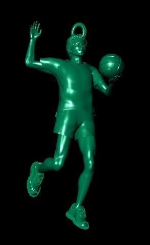 volleyball pendant 3D print model_34