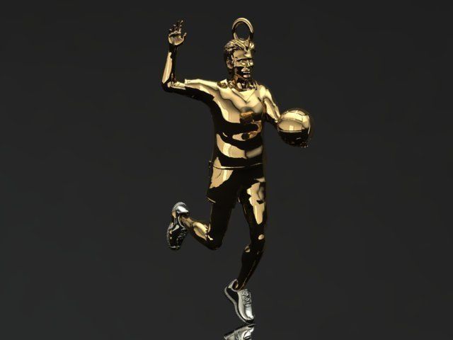 volleyball pendant 3D print model_4