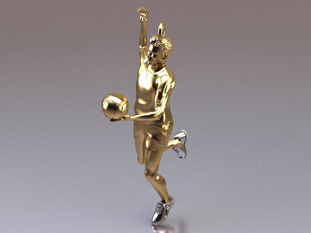 volleyball pendant 3D print model_8