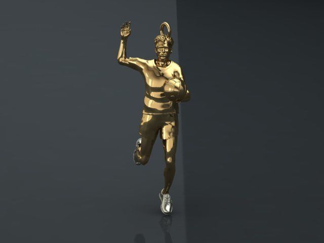 volleyball pendant 3D print model_11