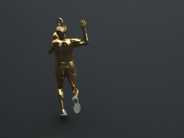 volleyball pendant 3D print model_31