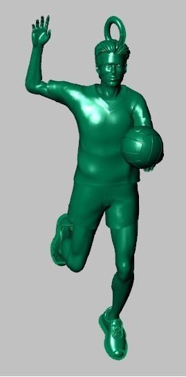 volleyball pendant 3D print model_12