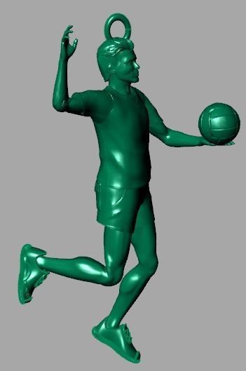 volleyball pendant 3D print model_23