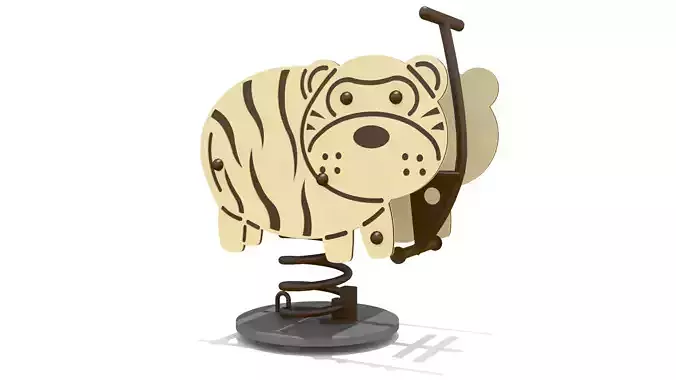 Tiger Rider Playground Low-poly 3D model