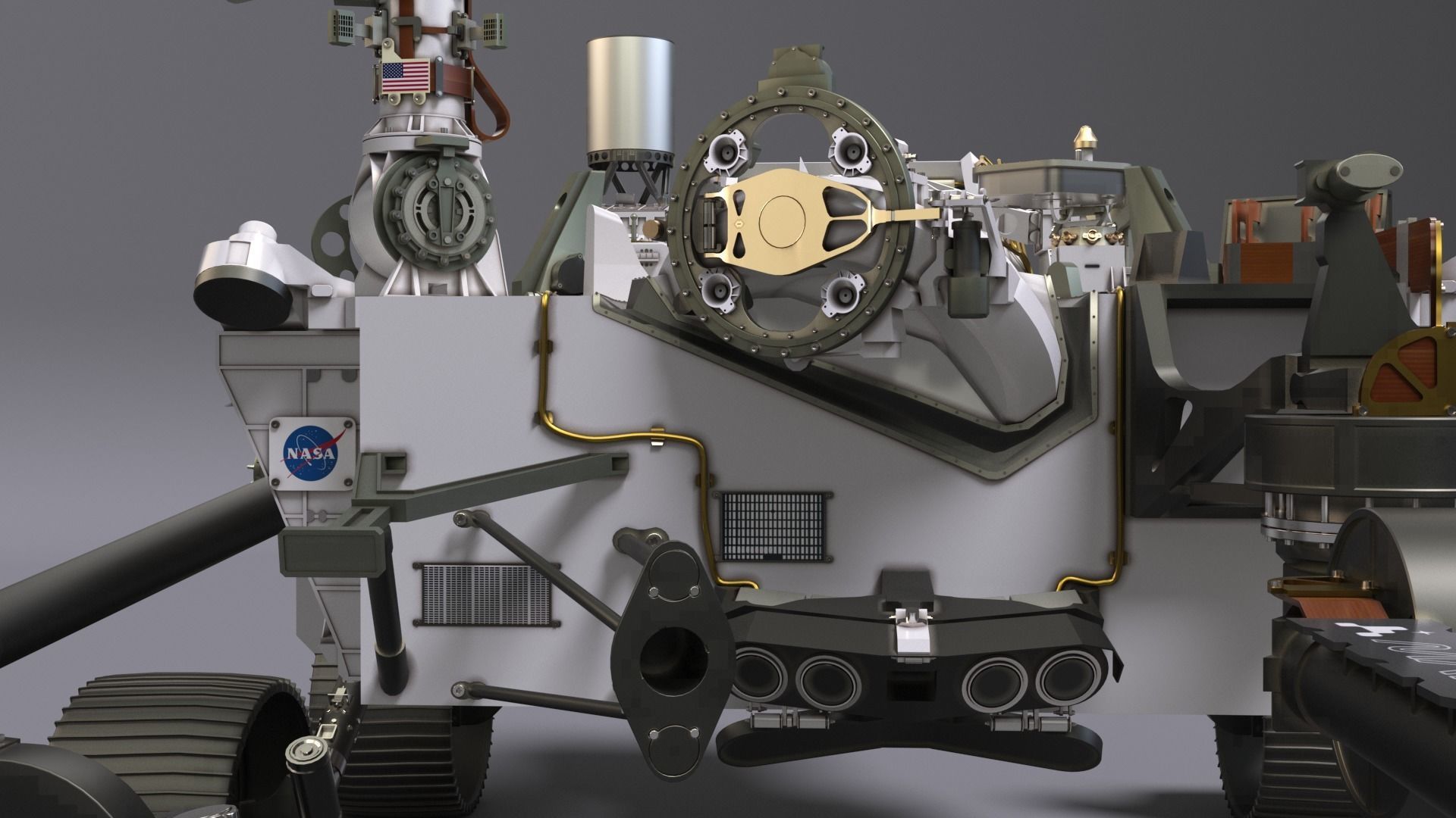 Perseverance Mars Rover 3D model rigged | CGTrader