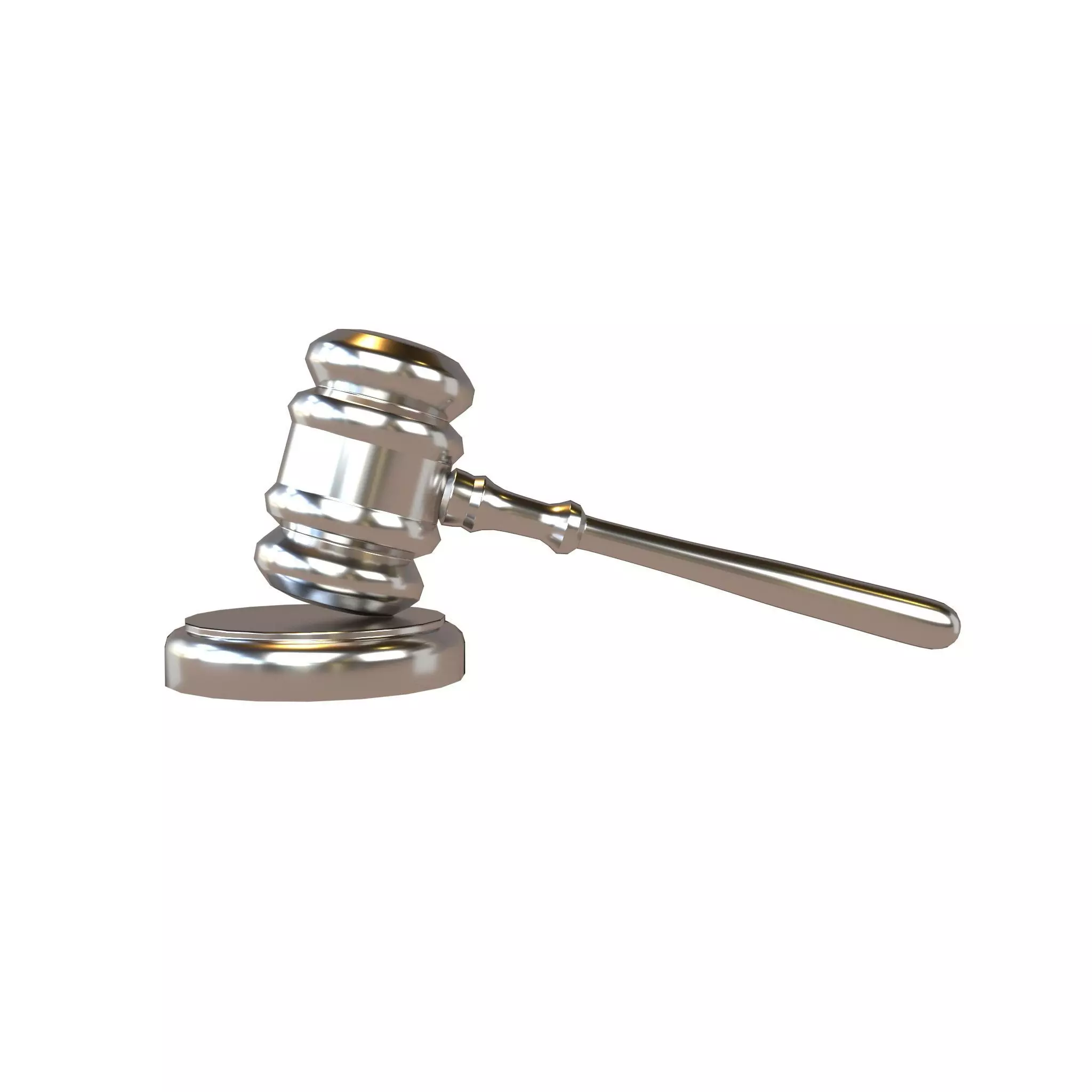 Gavel v1 007 Low-poly 3D model_0