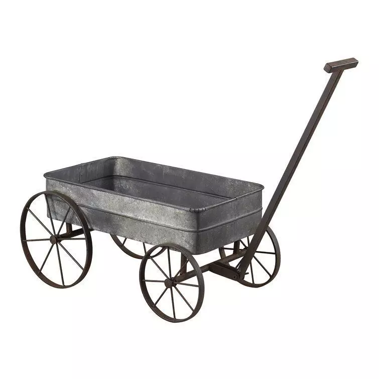 Manuel Aluminum Wheelbarrow Planter Low-poly 3D model