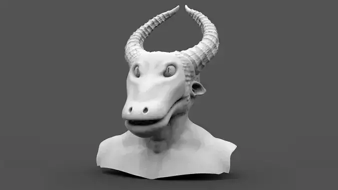 Creature Head Hipoly