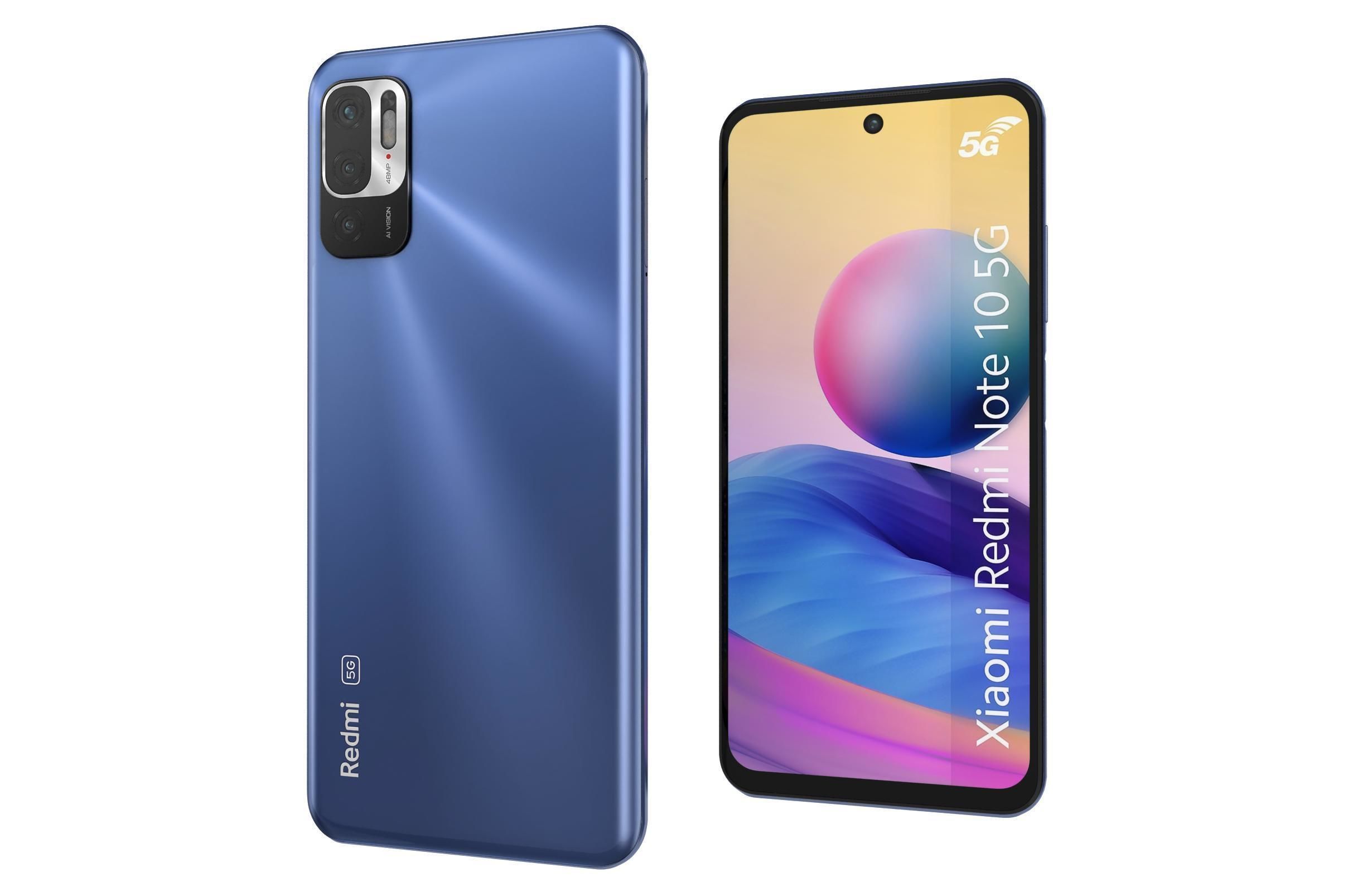 Xiaomi Redmi Note 10 5G Nighttime Blue 3D model_6