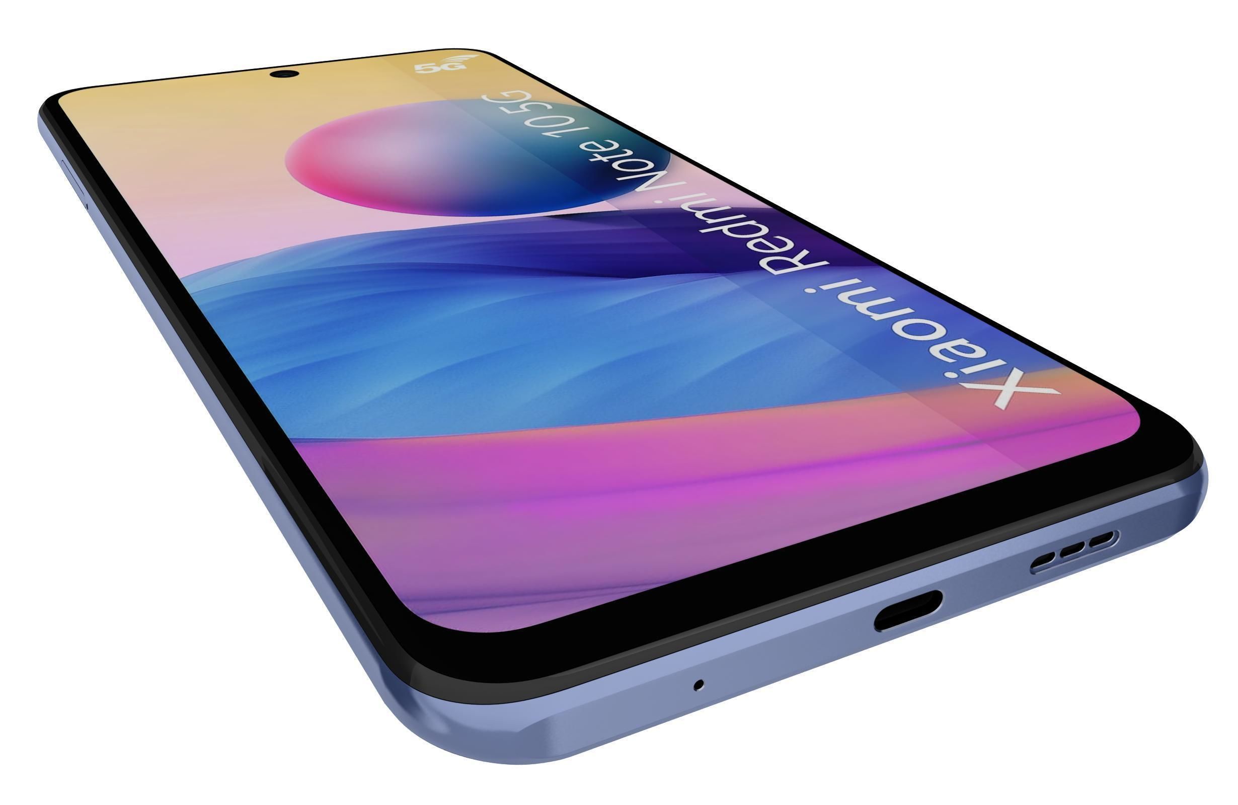 Xiaomi Redmi Note 10 5G Nighttime Blue 3D model_12