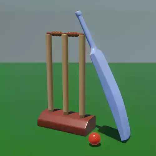 Cricket Set with Free Vase 13 Model 3D print model