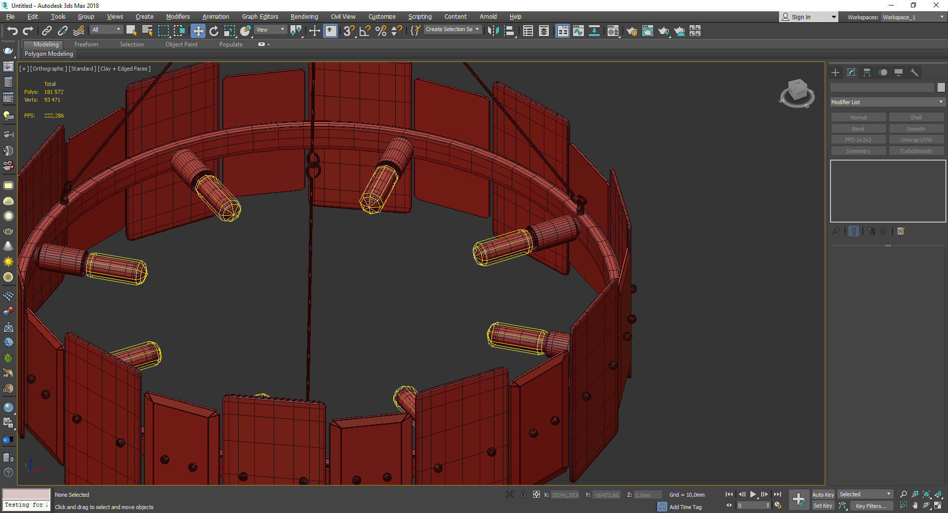 ANABEL CHANDELIER Low-poly 3D model_4