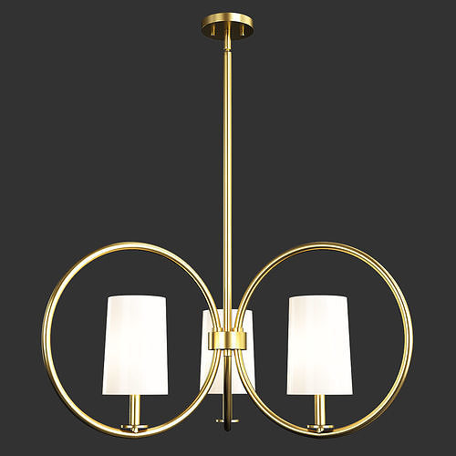 MERIDIAN CHANDELIER Low-poly 3D model