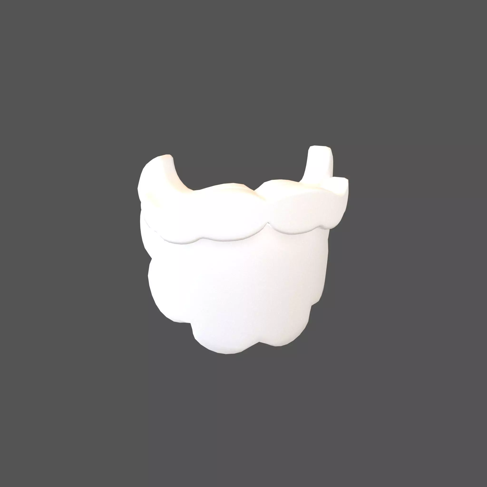 Beard v1 001 Low-poly 3D model_0