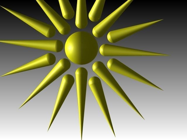 vergina sun Free 3D model_3