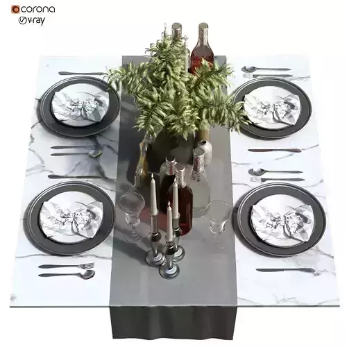 Tableware set 153 3D model