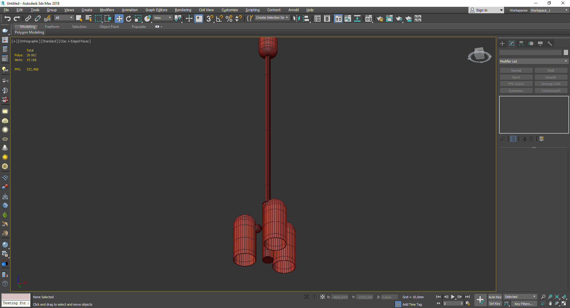 ODYSSEY TUBE PENDANT Low-poly 3D model_3