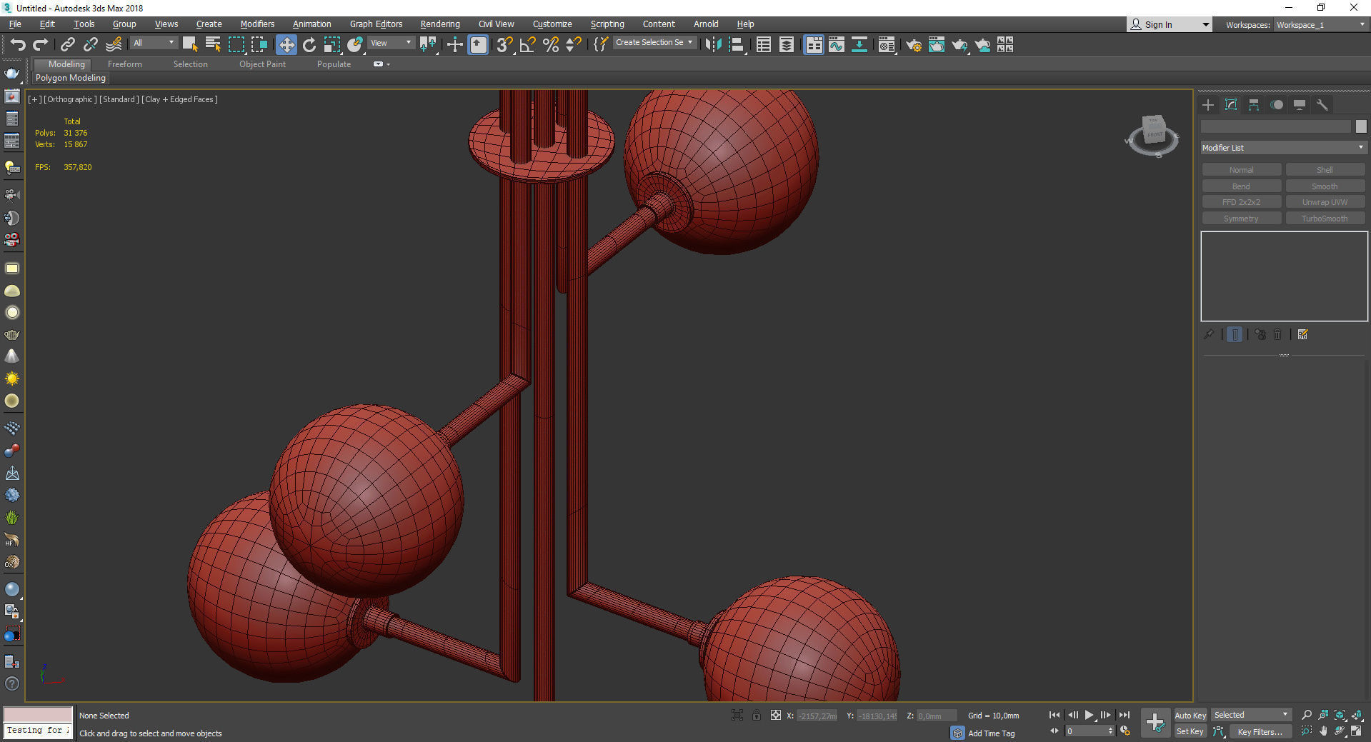 HALO V CHANDELIER Low-poly 3D model_4