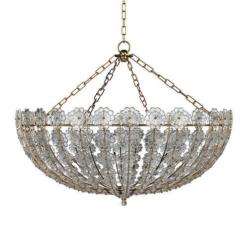 Floral Park Chandelier Low-poly 3D model