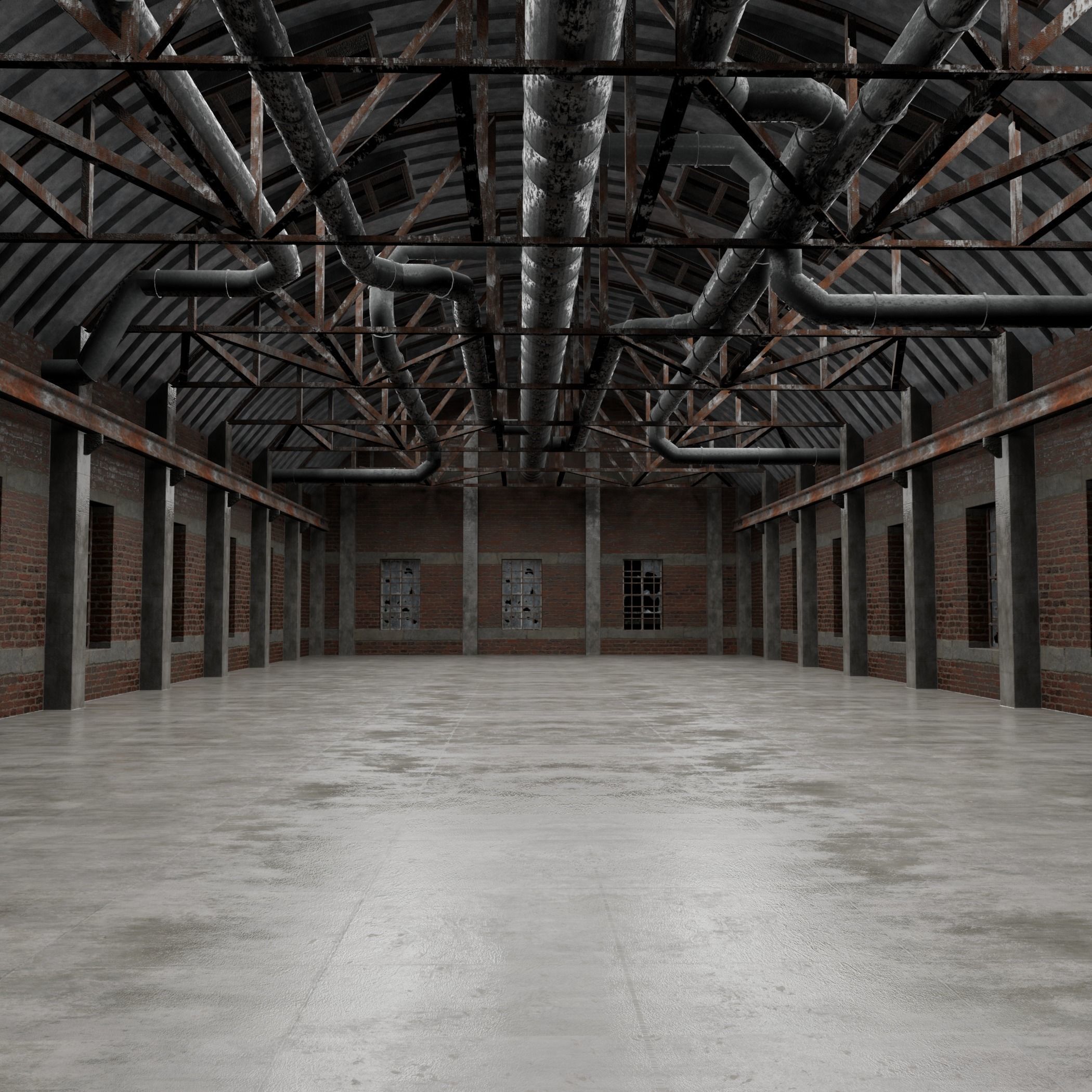 Warehouse Interior 3D model_7