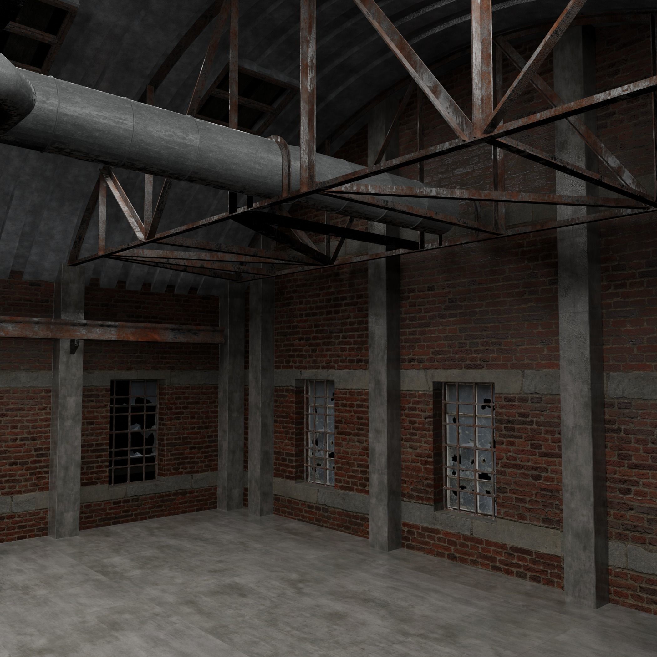 Warehouse Interior 3D model_4