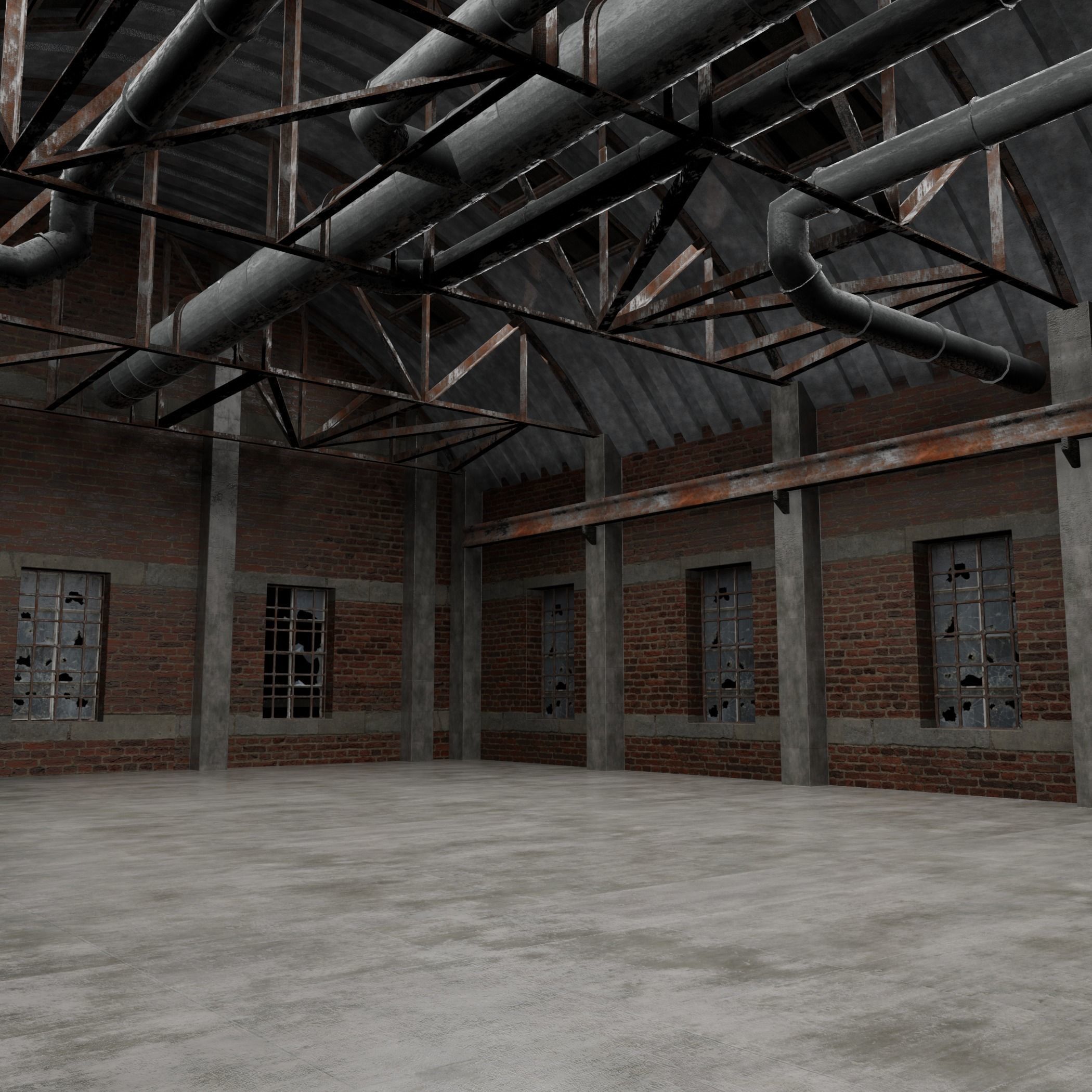 Warehouse Interior 3D model_6