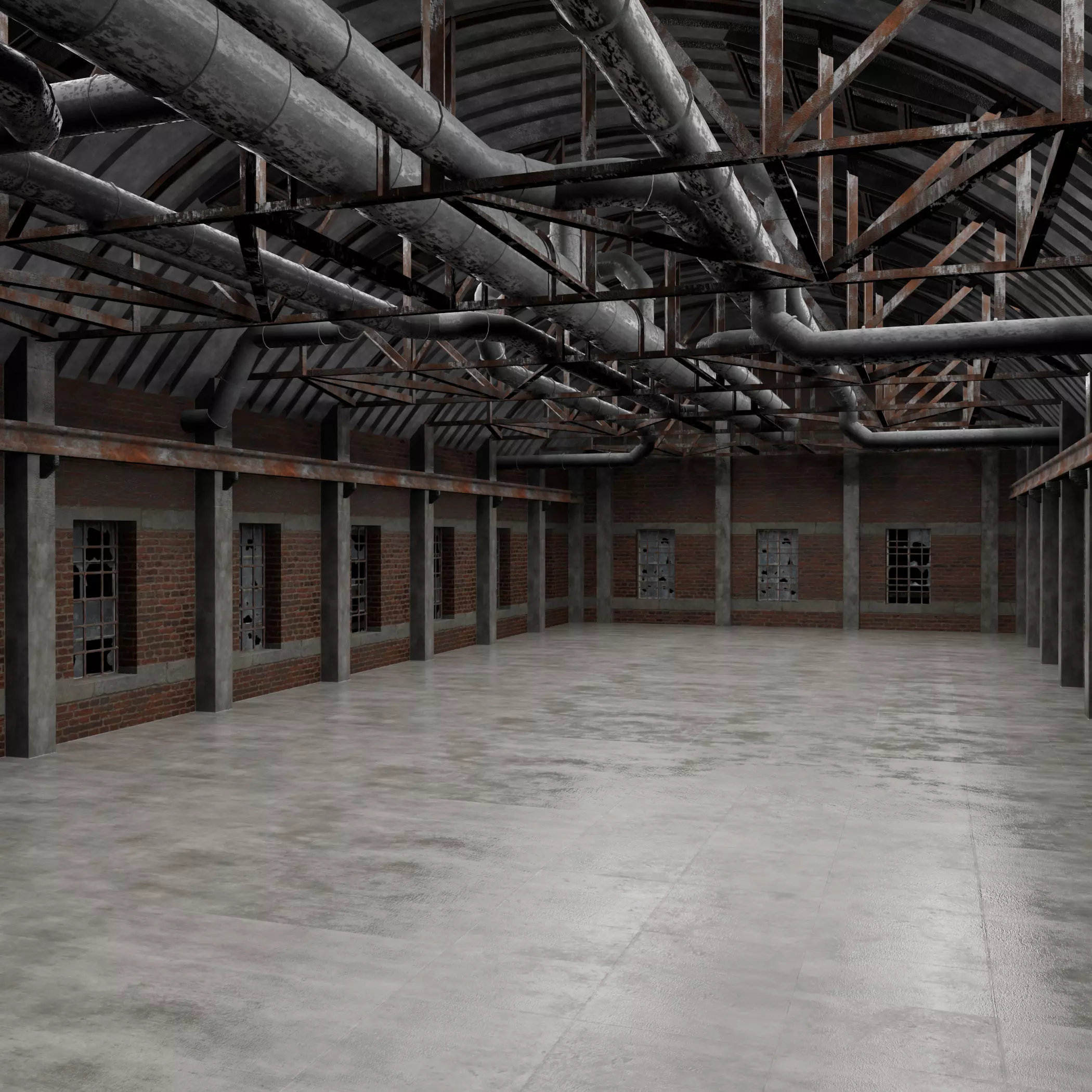 Warehouse Interior 3D model_0