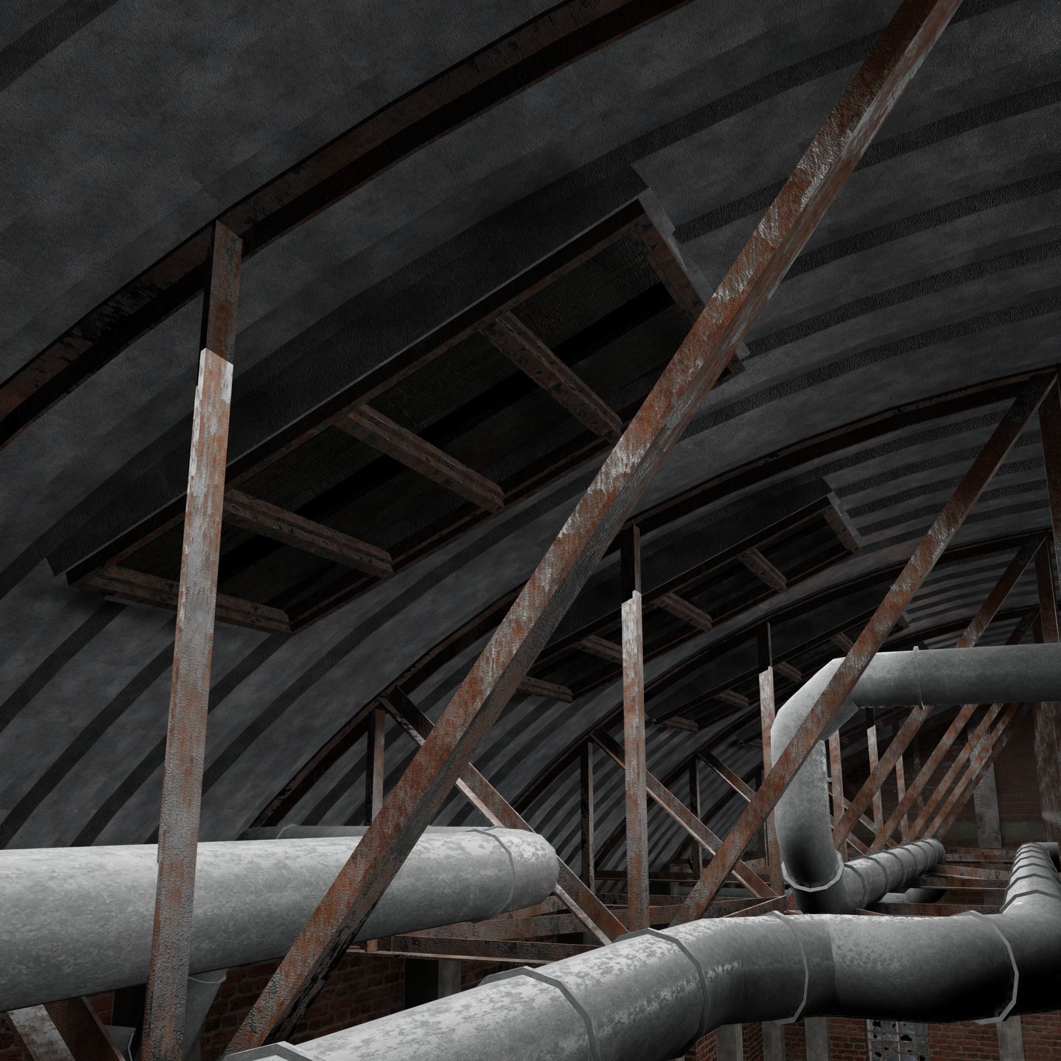 Warehouse Interior 3D model_2