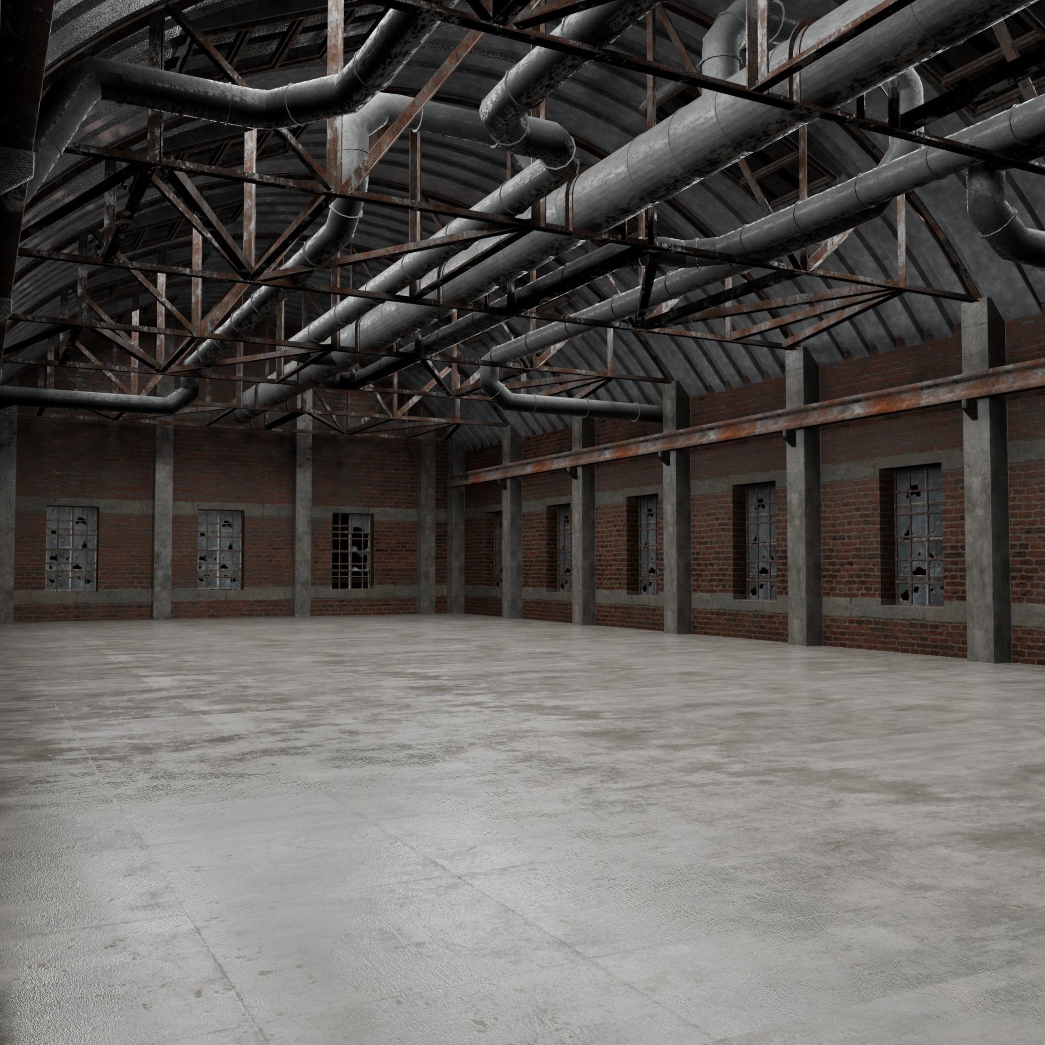 Warehouse Interior 3D model_1