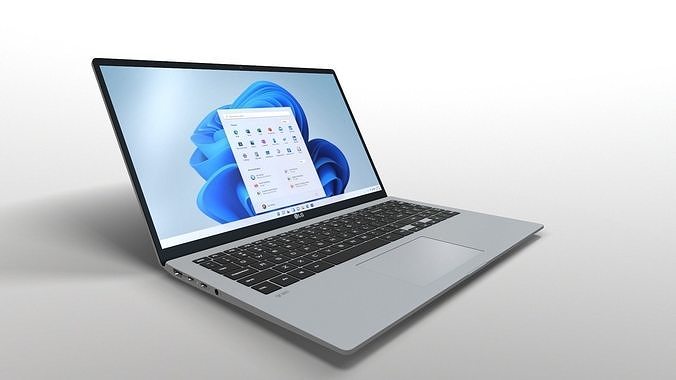 LG Gram laptop Low-poly 3D model Low-poly 3D model