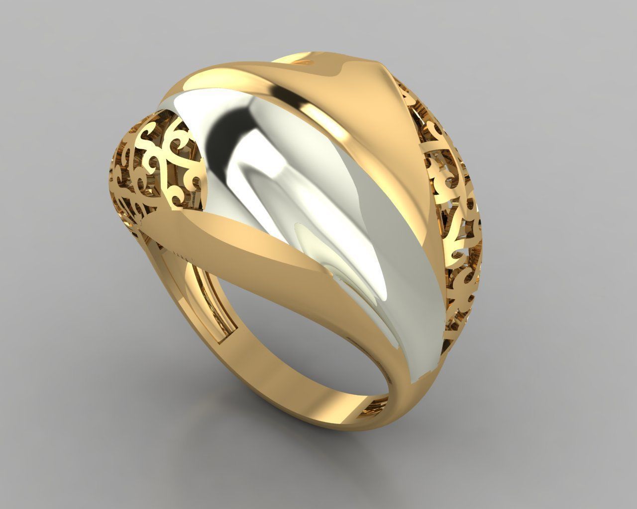 Woman Rings 3D 3D print model_1