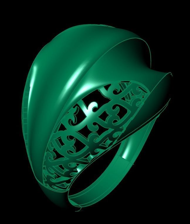 Woman Rings 3D 3D print model_3