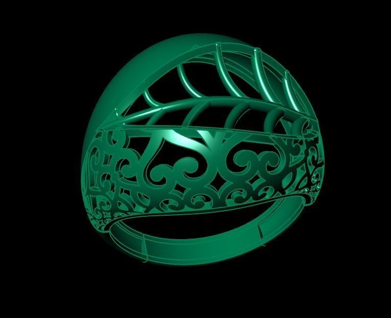 Woman Rings 3D 3D print model_3