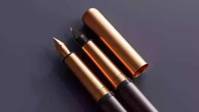fountain pen  3D model