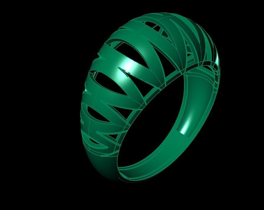 Woman Rings 3D 3D print model_3