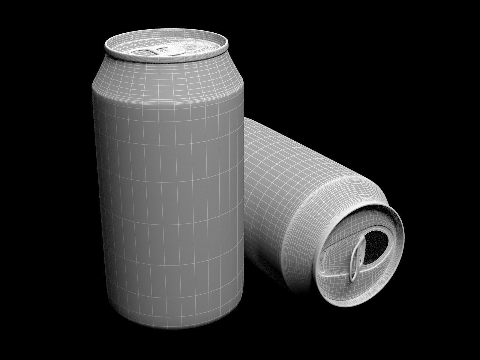 Chinese coke can 3D model_6