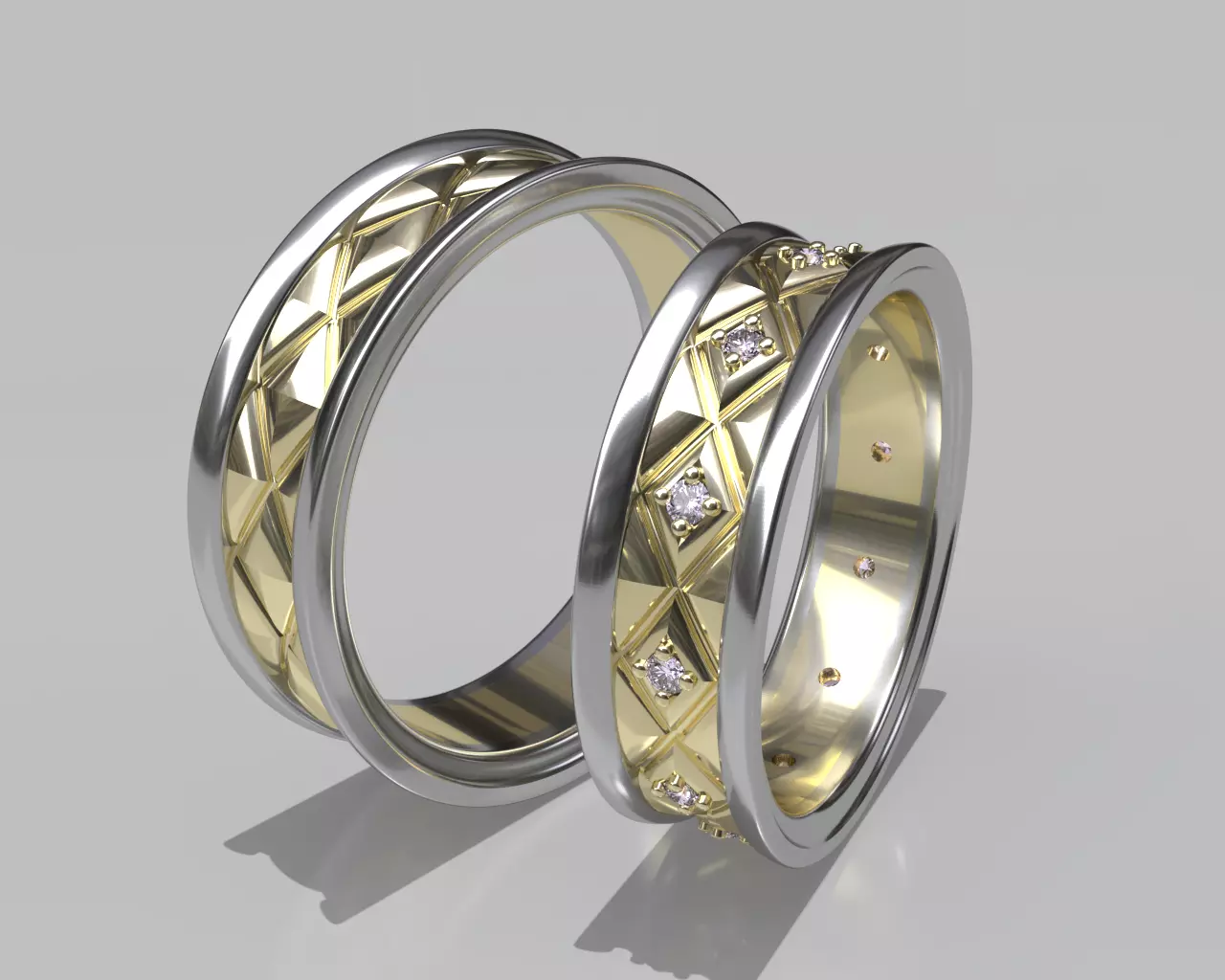 Wedding Rings 3D print model