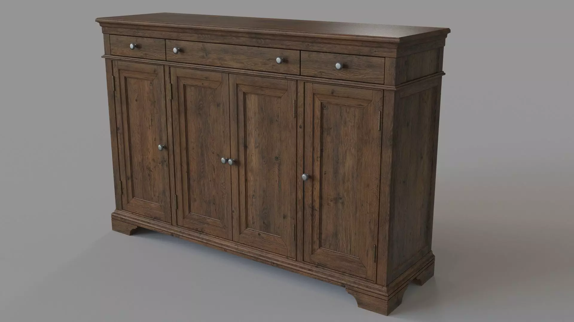 Buffet With Door And Drawer Storage 3D model_0