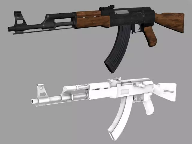 AK 47 3D model_0
