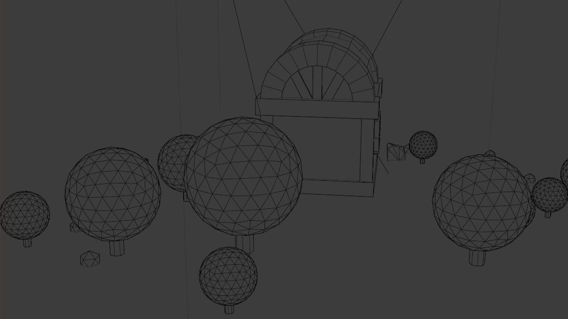 Small residential building in the forest 3D model_23