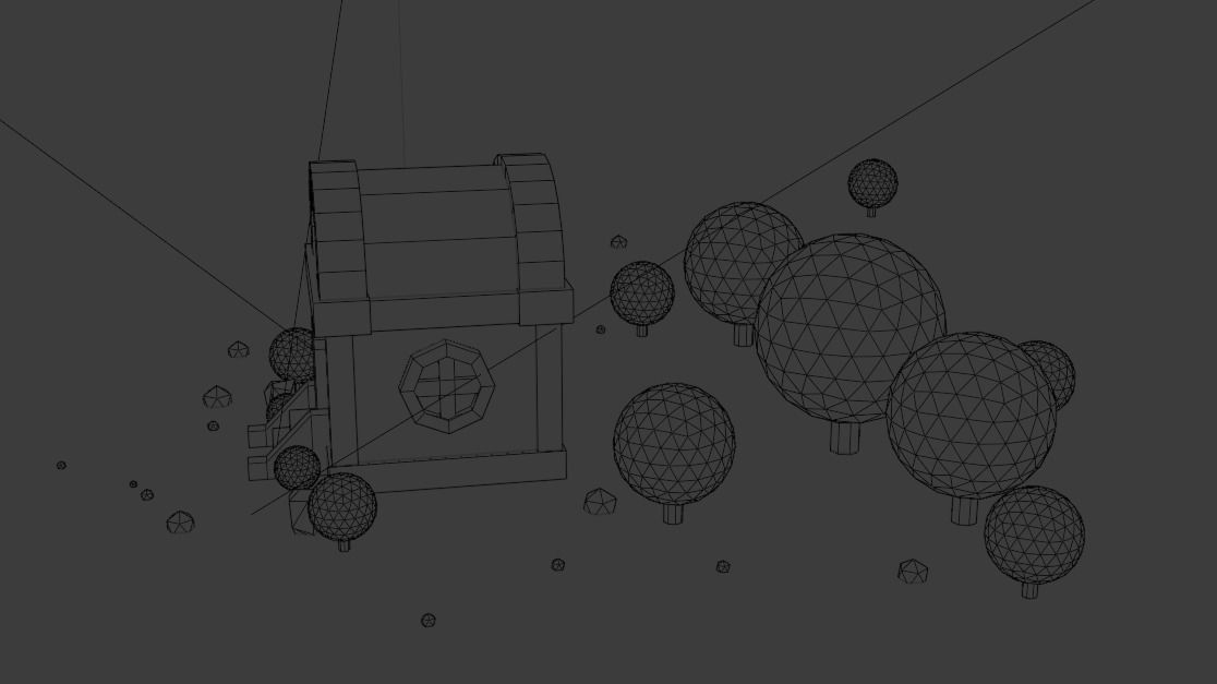 Small residential building in the forest 3D model_20