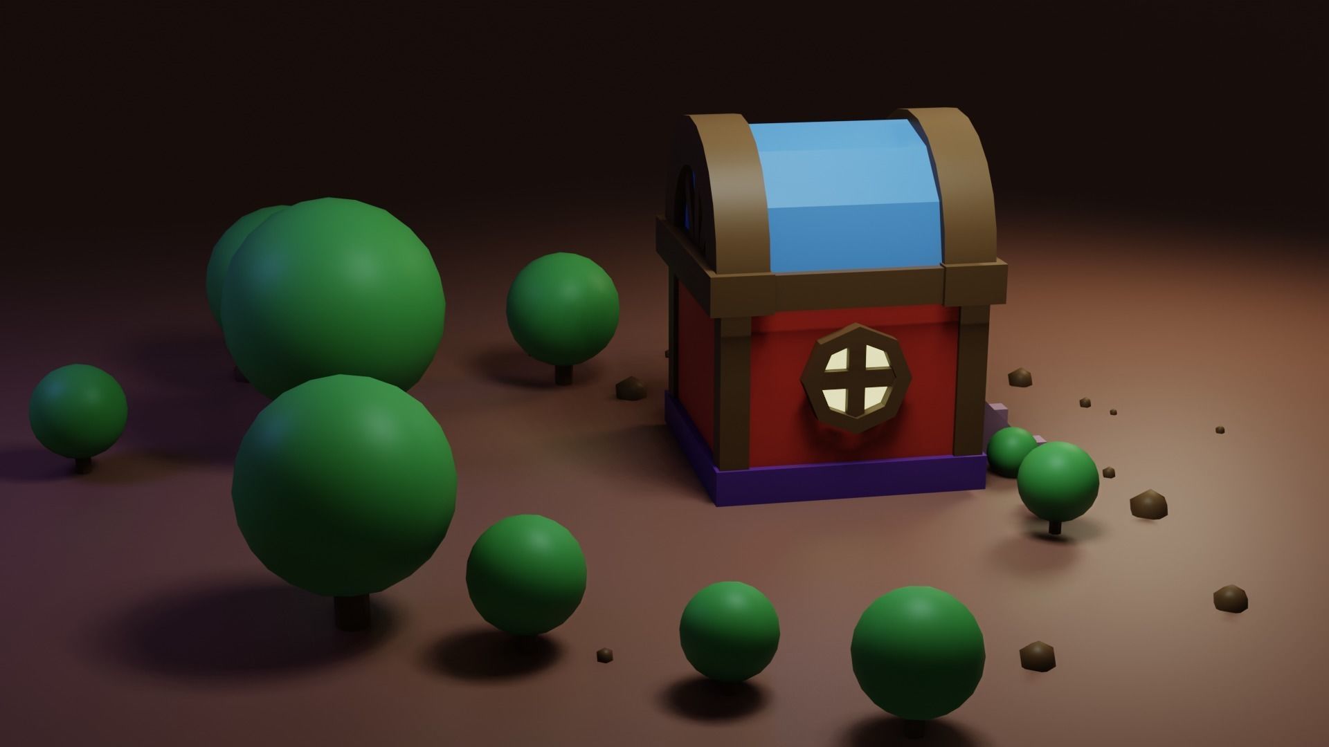 Small residential building in the forest 3D model_8