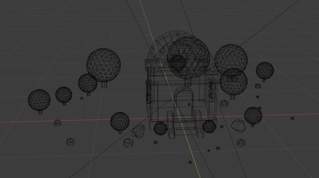 Small residential building in the forest 3D model_31