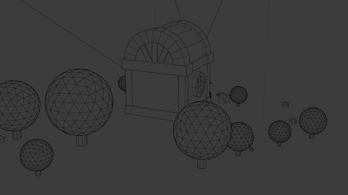 Small residential building in the forest 3D model_24