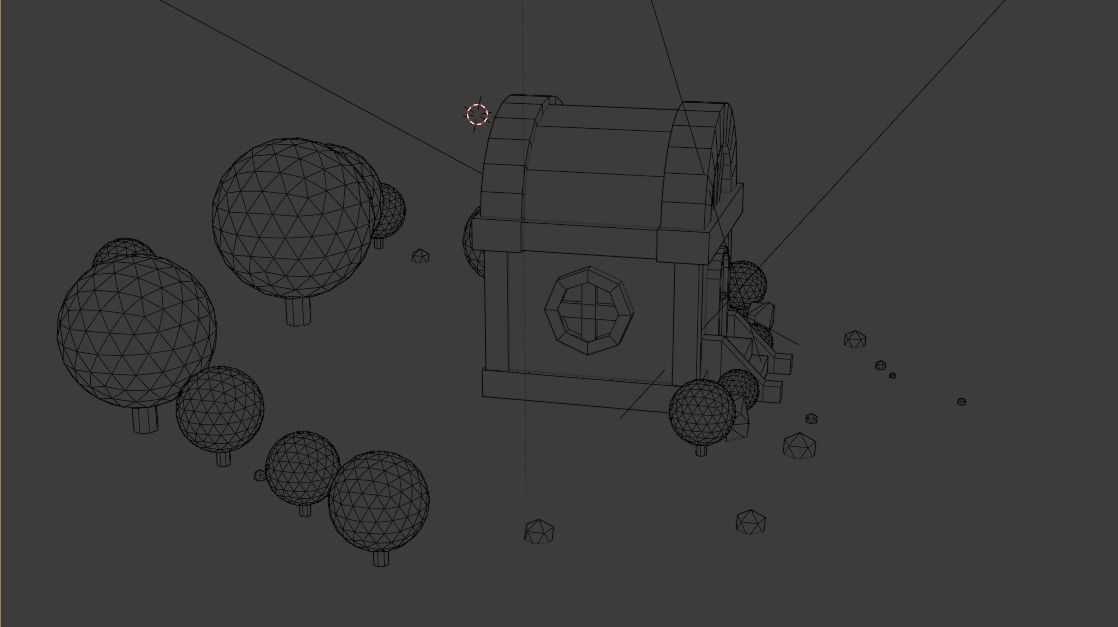 Small residential building in the forest 3D model_27