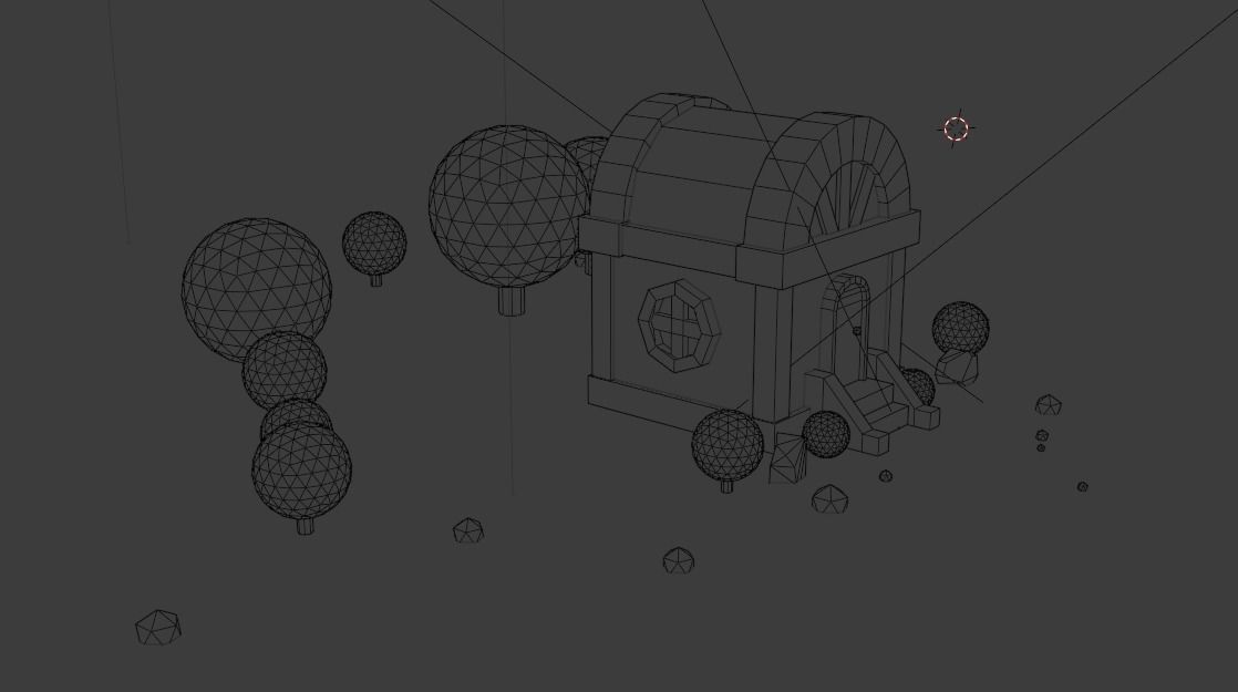 Small residential building in the forest 3D model_28