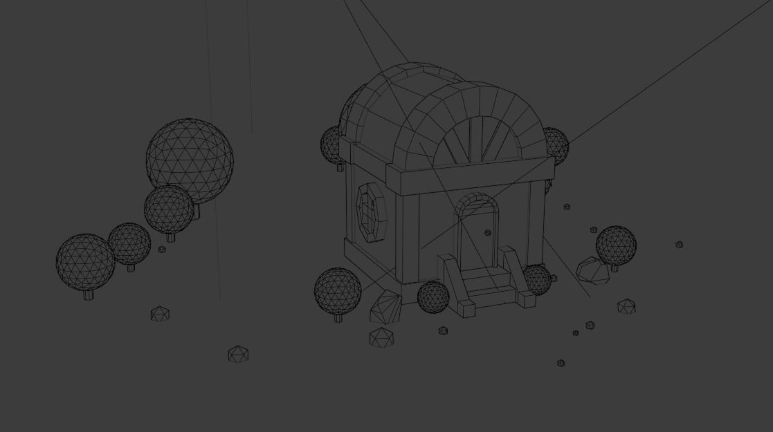 Small residential building in the forest 3D model_29