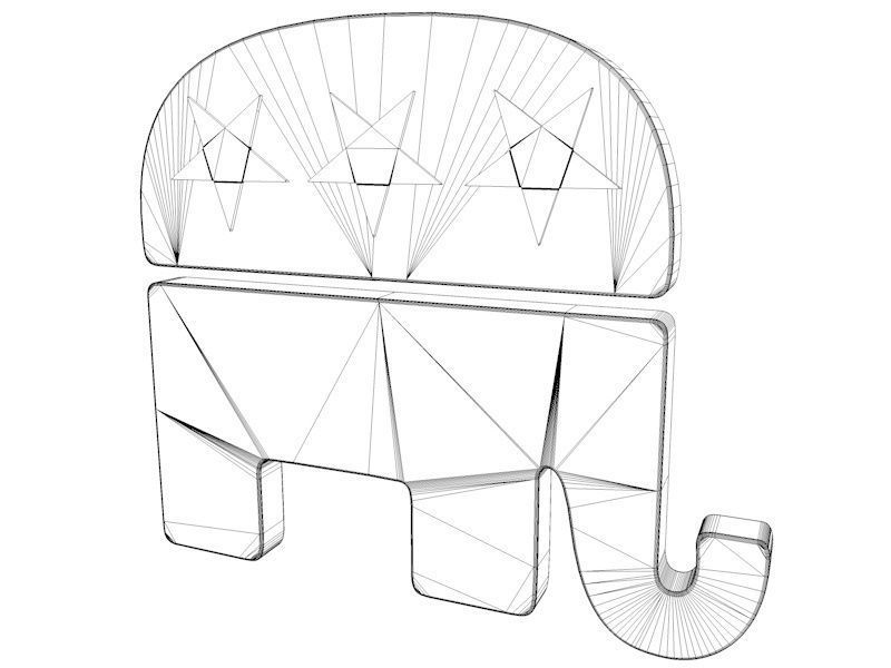 Republican Party Elephant Symbol 3D model_4