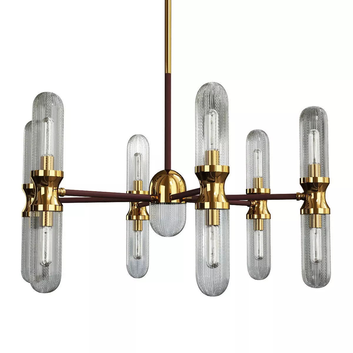 CAMILLA chandelier Low-poly 3D model